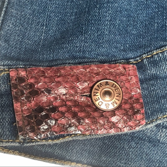 Daniella Erin NYC Python/Denim Jacket Pink/Black s - Picture 10 of 13